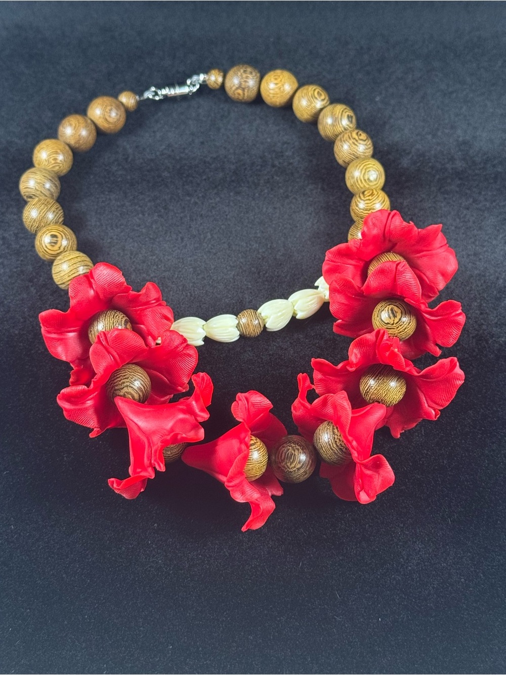 Car Lei - The Scarlet Hibiscus Charm: Island Aloha for Your Ride 